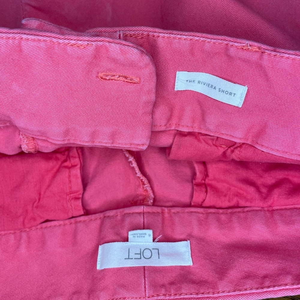 Women's Pink Shorts Size 6 - Loft | The Riviera | Great For Vacation Resort - Picture 3 of 6